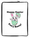 Happy Easter Every Bunny Neoprene laptop Sleeve 10 x 14 inch Portrait by TooLoud-Laptop Sleeve-TooLoud-Davson Sales
