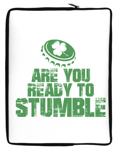 Are You Ready To Stumble Funny Neoprene laptop Sleeve 10 x 14 inch Portrait by TooLoud-Laptop Sleeve-TooLoud-Davson Sales