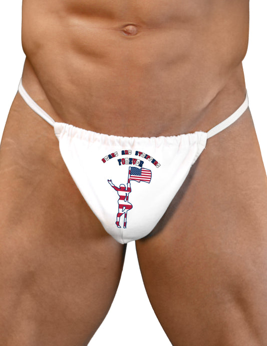 Stars and Strippers Forever Male Mens G-String Underwear-Mens G-String-LOBBO-White-Small/Medium-Davson Sales