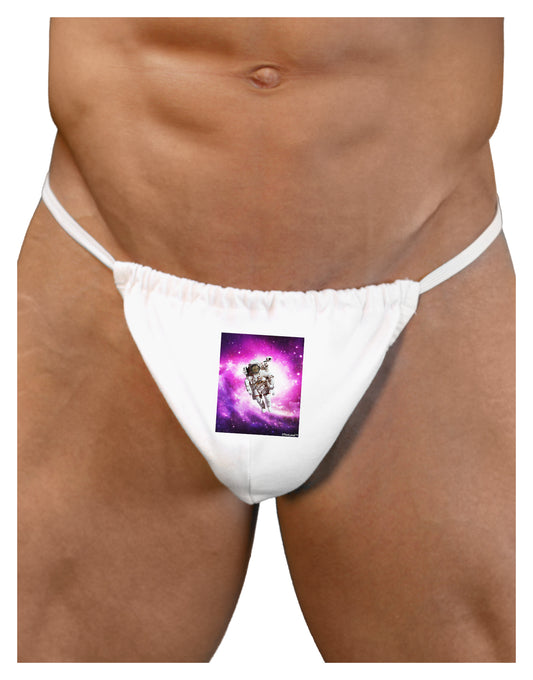 Astronaut Cat Mens G-String Underwear-Mens G-String-LOBBO-White-Small/Medium-Davson Sales