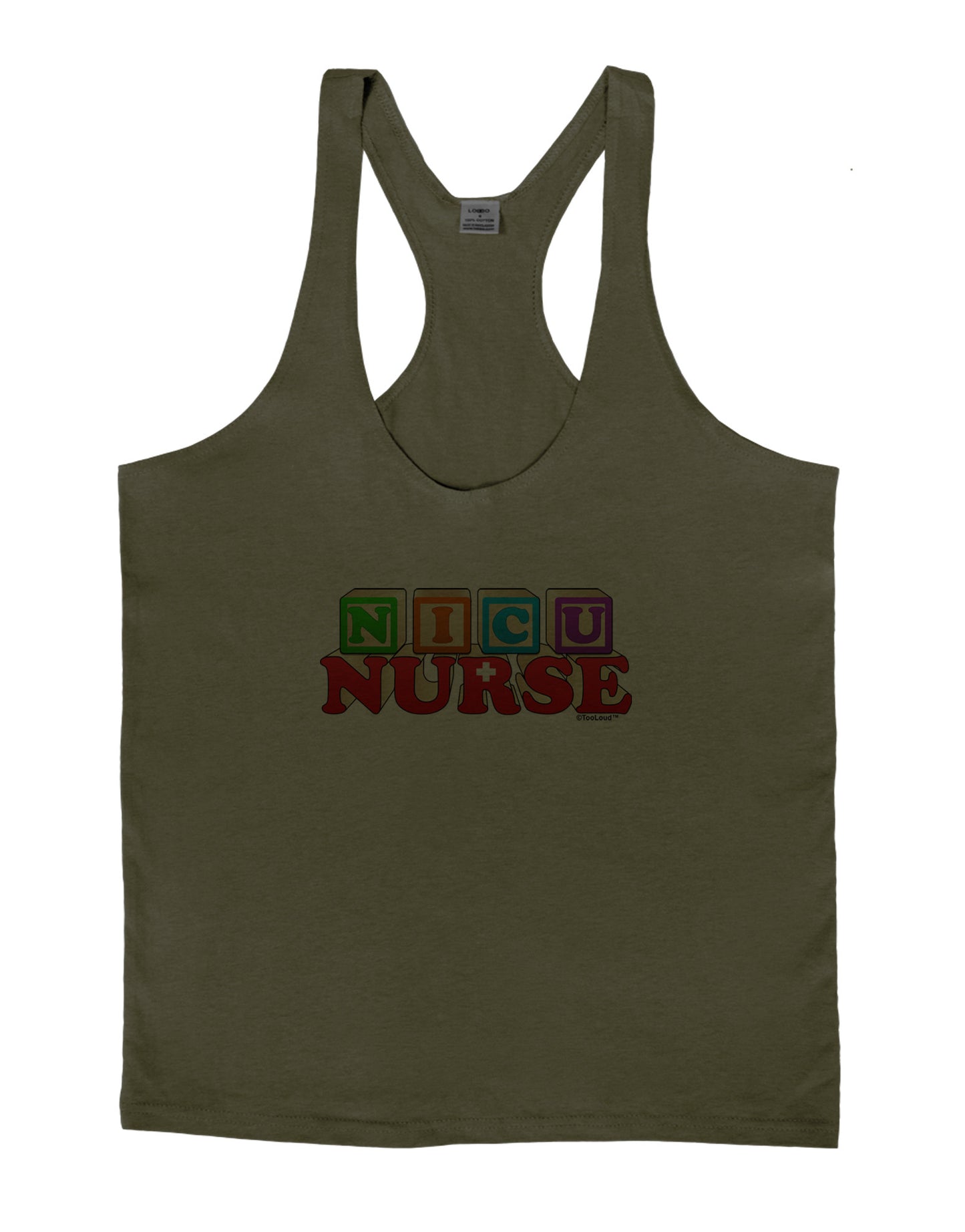 Nicu Nurse Mens String Tank Top-Men's String Tank Tops-LOBBO-Army-Green-Small-Davson Sales