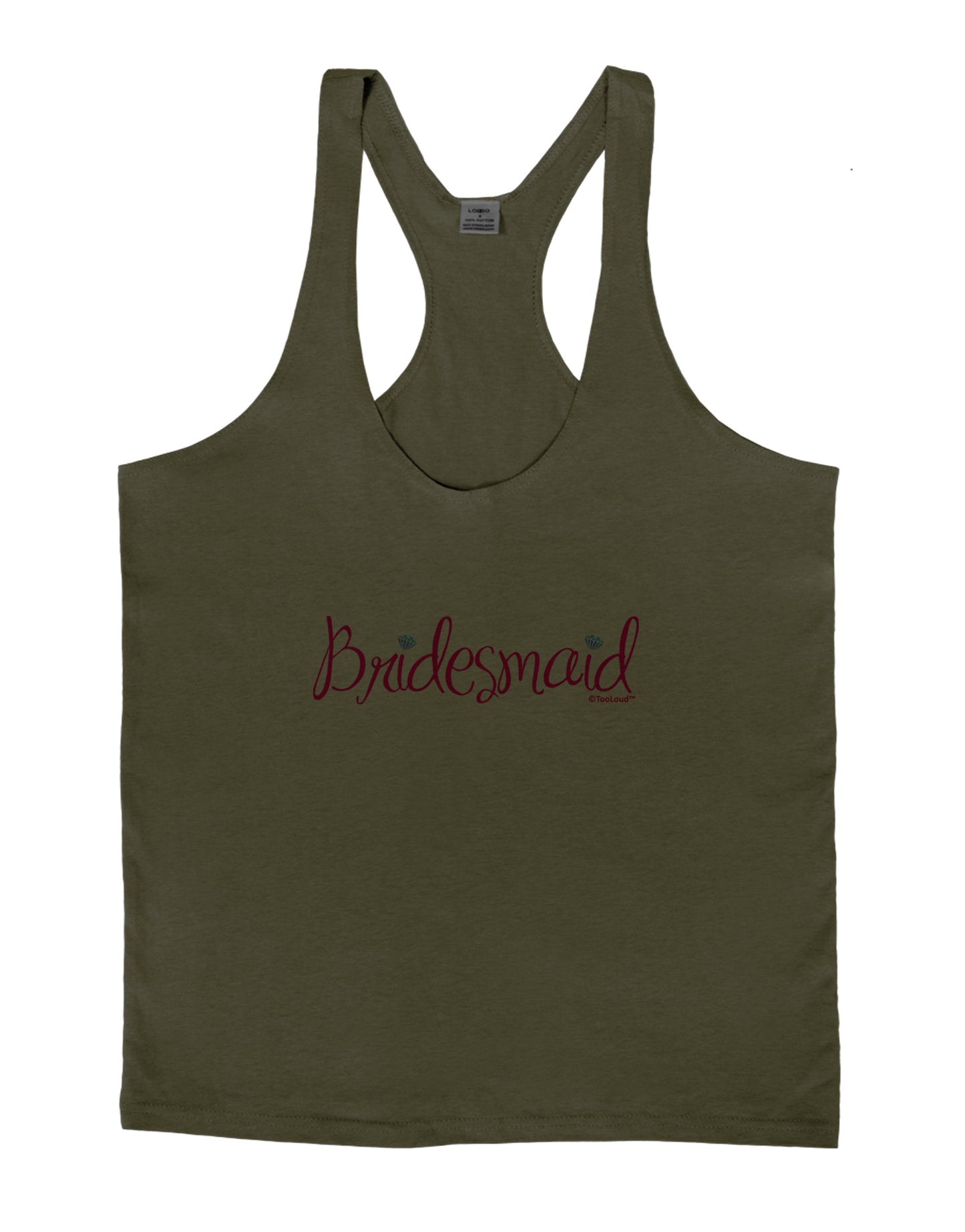Bridesmaid Design - Diamonds - Color Mens String Tank Top-Men's String Tank Tops-LOBBO-Army-Green-Small-Davson Sales