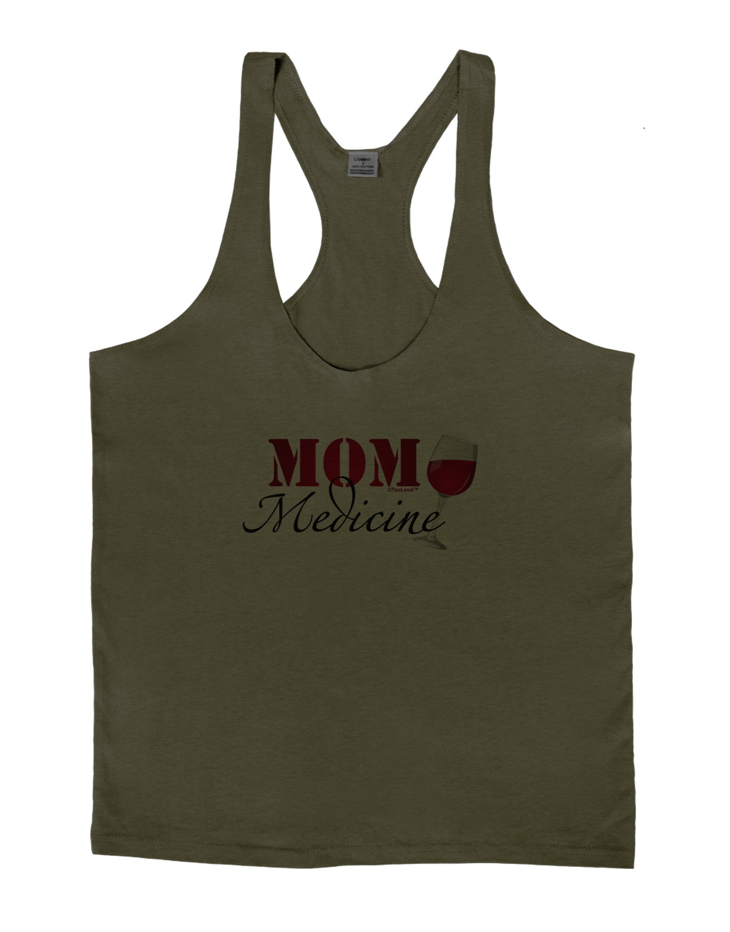 Mom Medicine Mens String Tank Top-Men's String Tank Tops-LOBBO-Army-Green-Small-Davson Sales