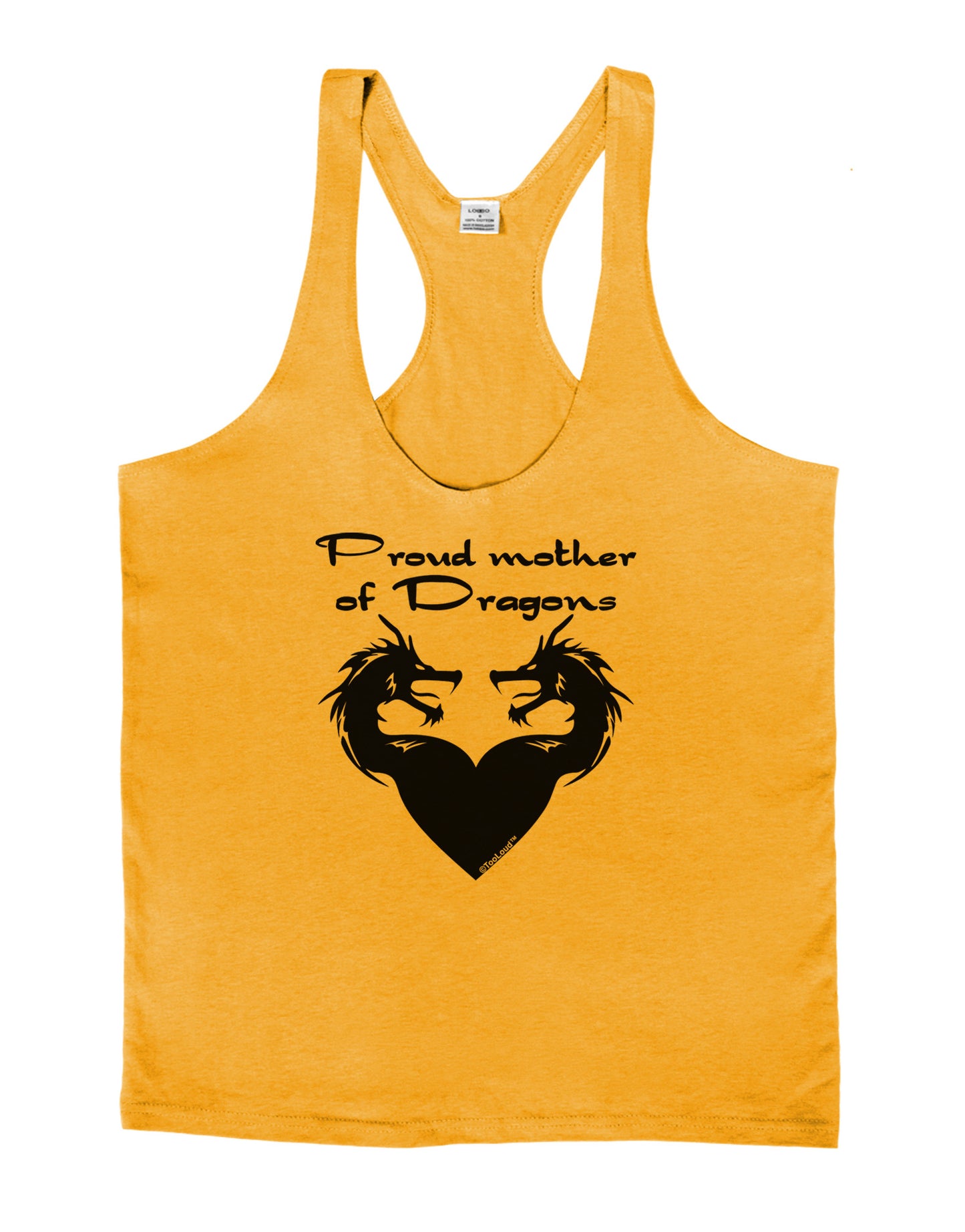 Proud Mother of Dragons Mens String Tank Top-Men's String Tank Tops-LOBBO-Gold-Small-Davson Sales