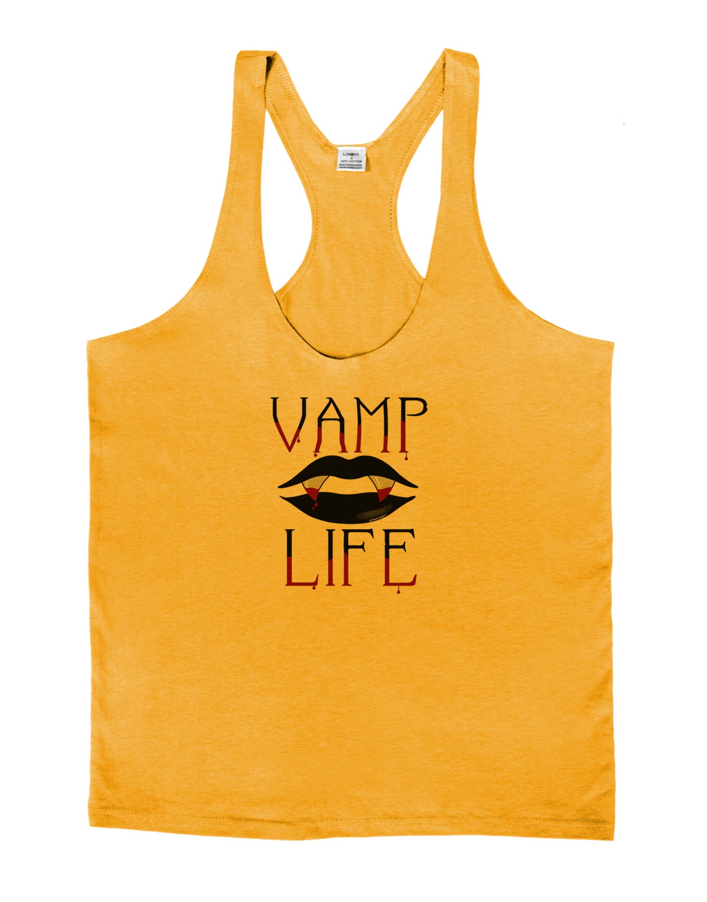 TooLoud Vamp Life Mens String Tank Top-Men's String Tank Tops-LOBBO-Gold-Small-Davson Sales