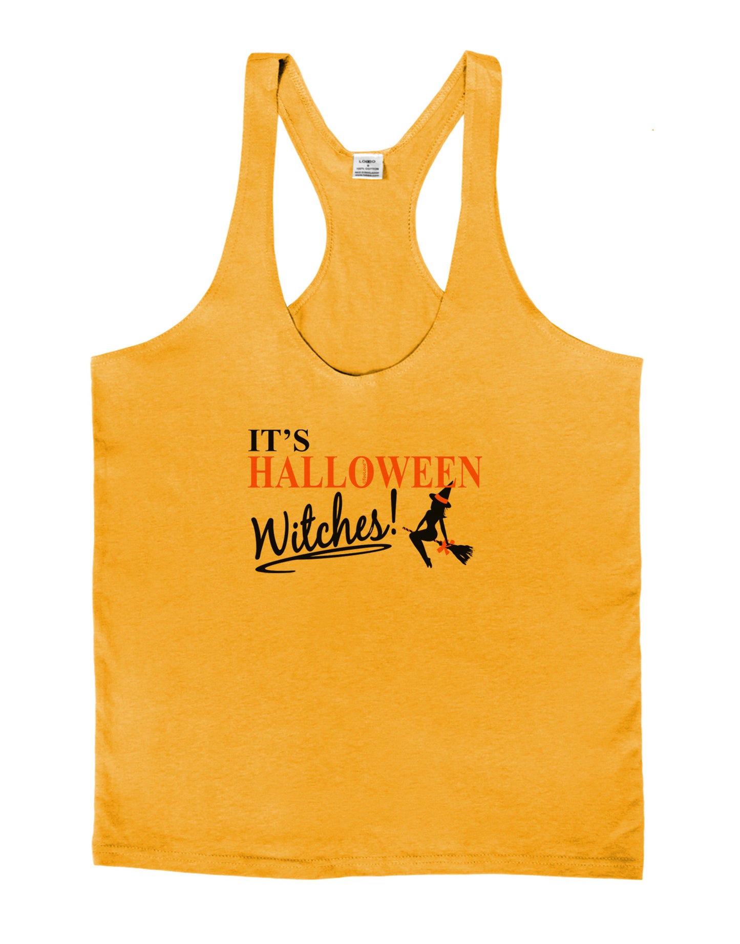 It's Halloween Witches Mens String Tank Top-Men's String Tank Tops-LOBBO-Gold-Small-Davson Sales