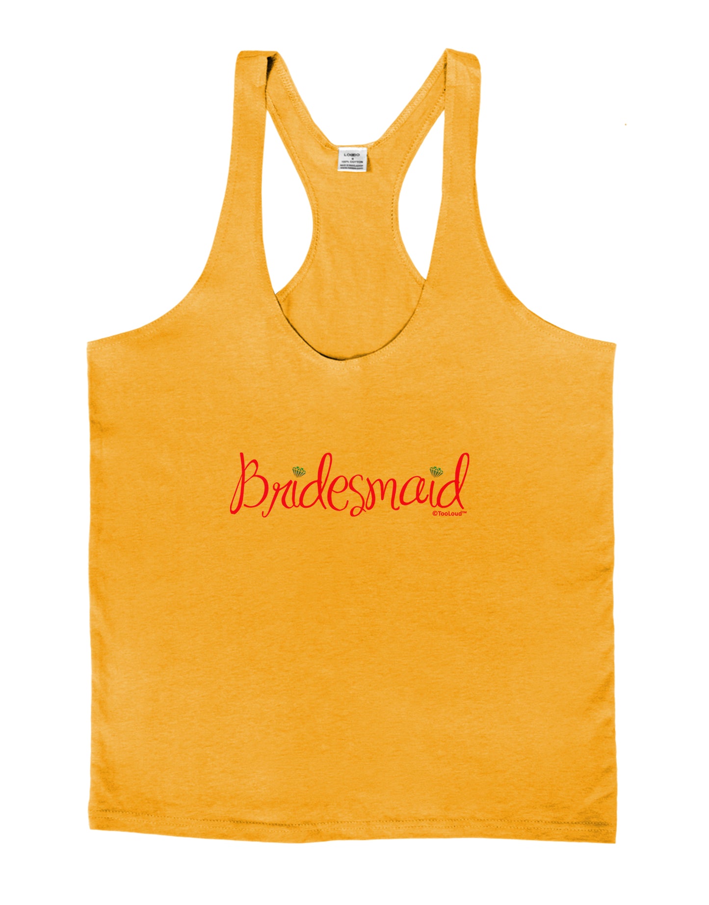 Bridesmaid Design - Diamonds - Color Mens String Tank Top-Men's String Tank Tops-LOBBO-Gold-Small-Davson Sales