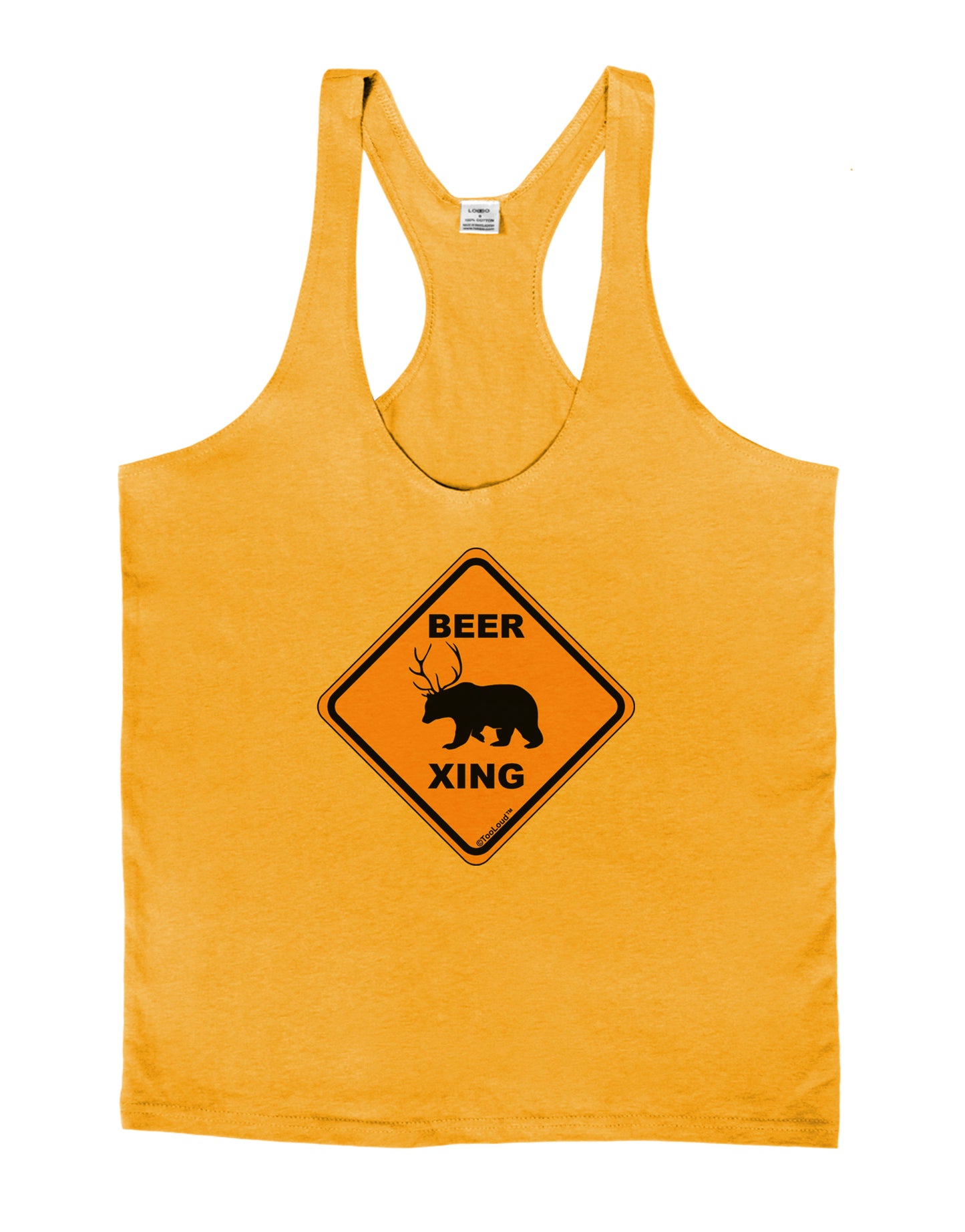 Beer Xing Mens String Tank Top-Men's String Tank Tops-LOBBO-Gold-Small-Davson Sales