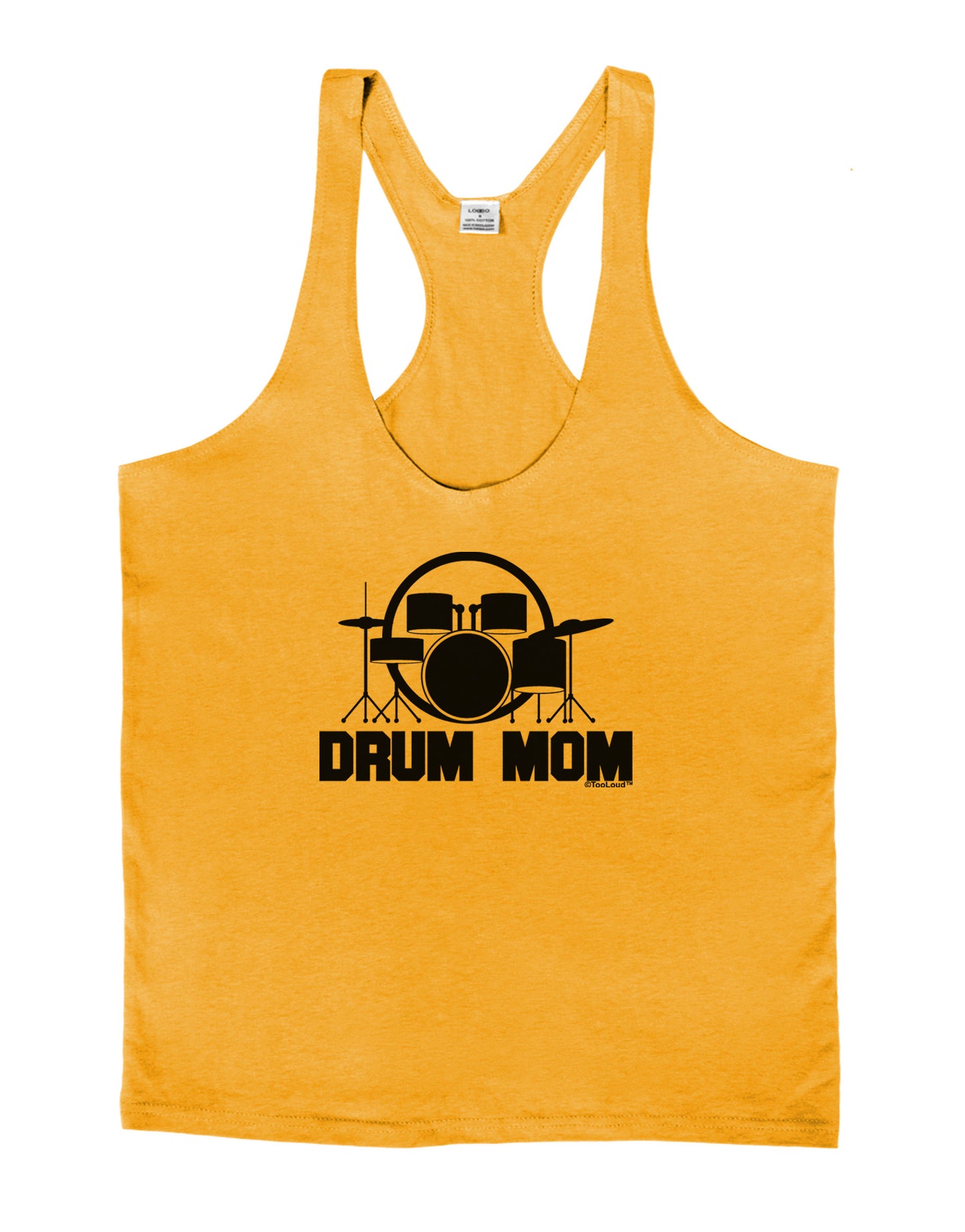 Drum Mom - Mother's Day Design Mens String Tank Top-Men's String Tank Tops-LOBBO-Gold-Small-Davson Sales