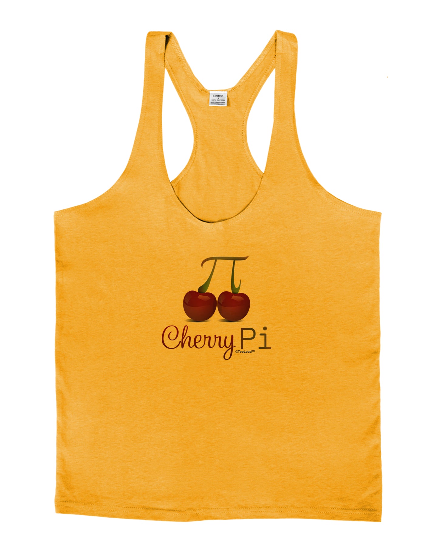 Cherry Pi Mens String Tank Top-Men's String Tank Tops-LOBBO-Gold-Small-Davson Sales