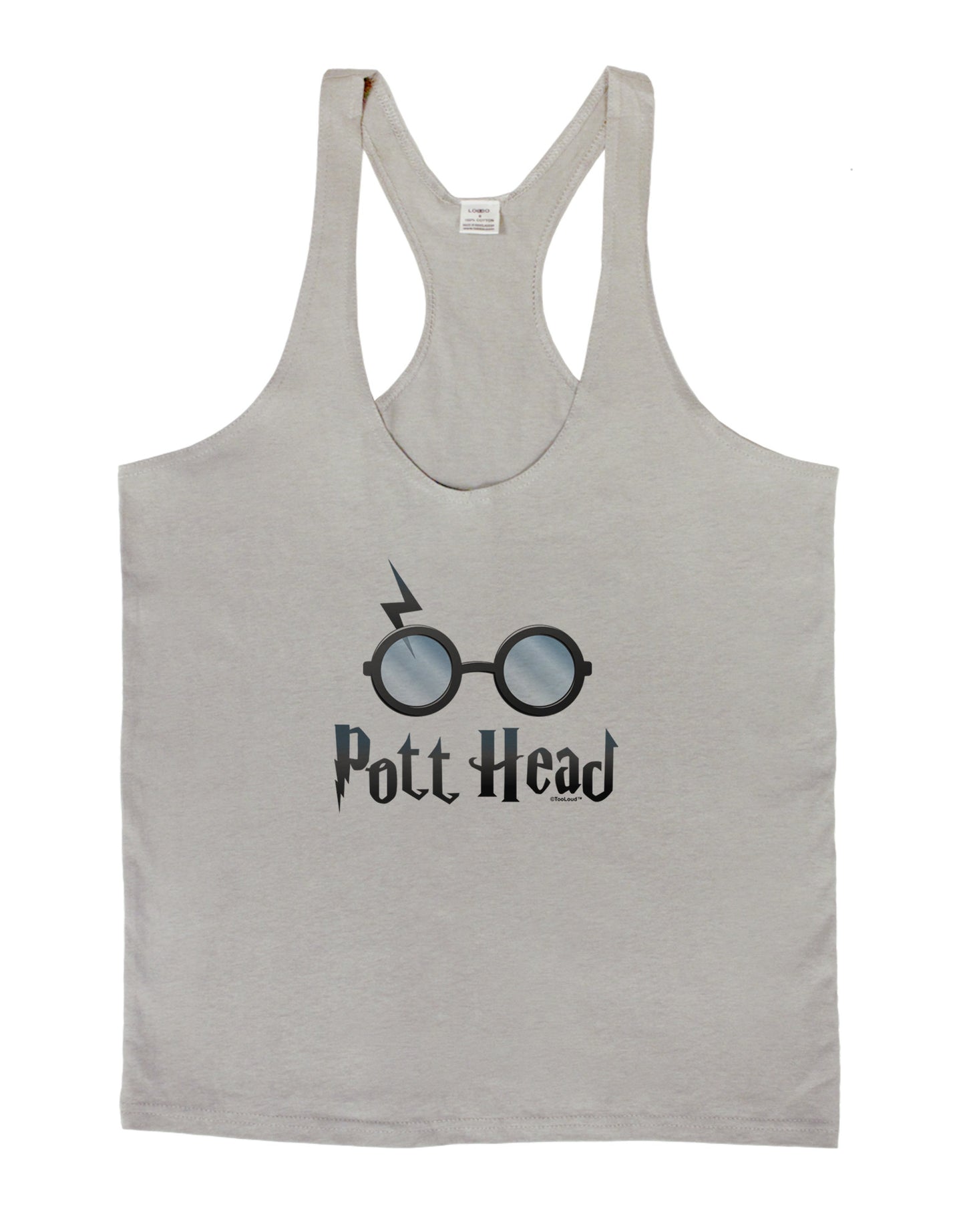 Pott Head Magic Glasses Mens String Tank Top-Men's String Tank Tops-LOBBO-Light-Gray-Small-Davson Sales
