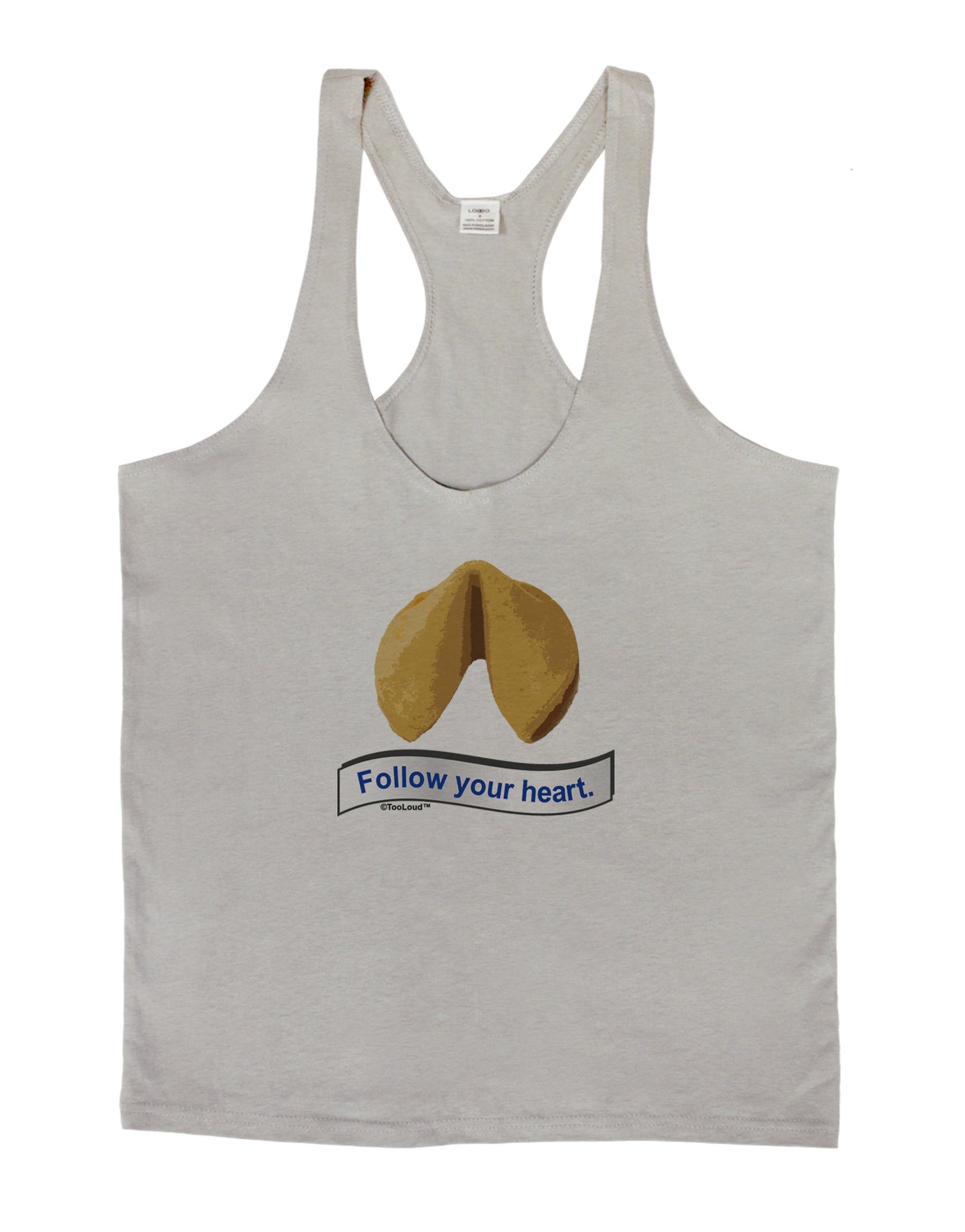 Follow Your Heart Fortune Mens String Tank Top-Men's String Tank Tops-LOBBO-Light-Gray-Small-Davson Sales