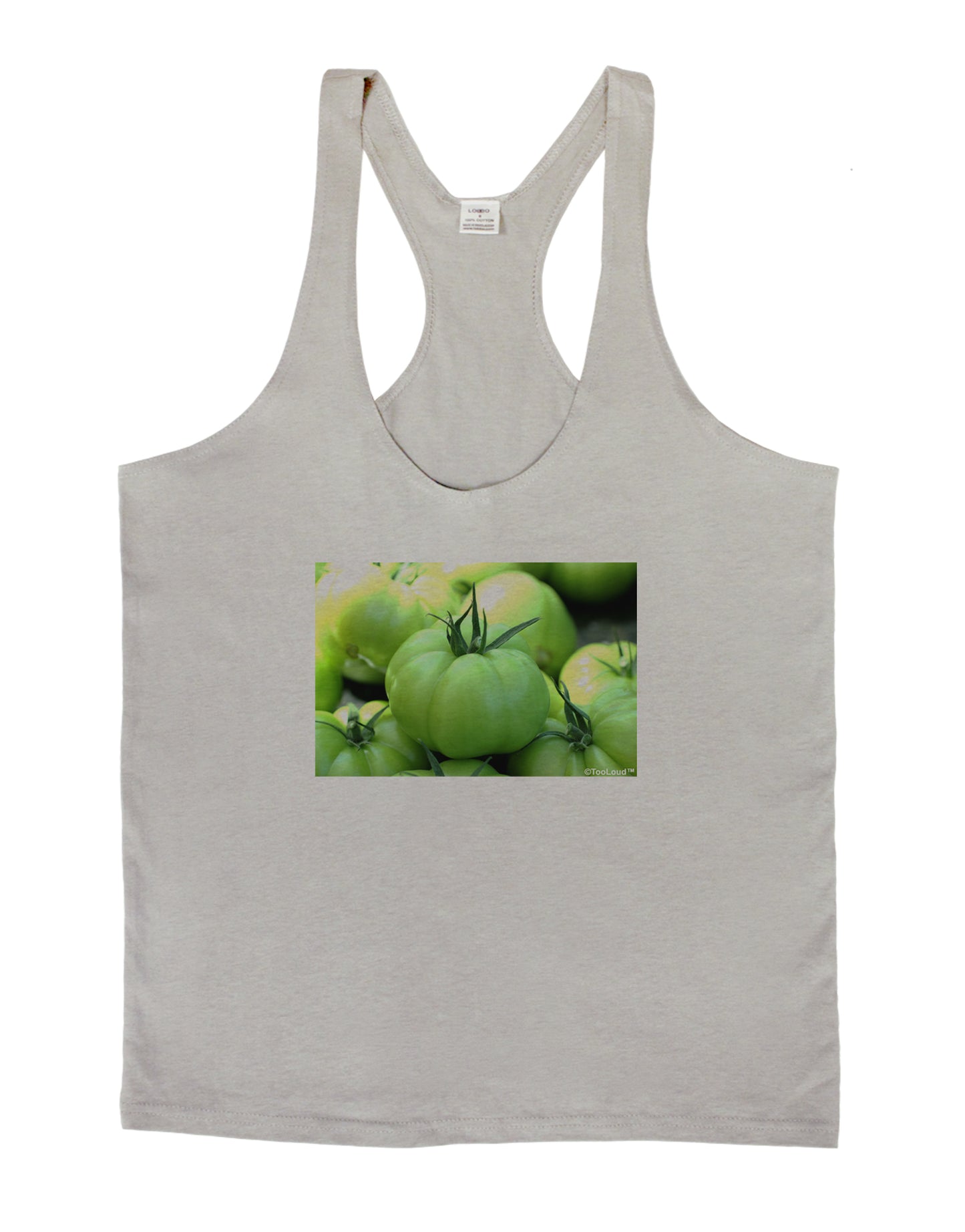 Buy Local - Green Tomatoes Mens String Tank Top-Men's String Tank Tops-LOBBO-Light-Gray-Small-Davson Sales