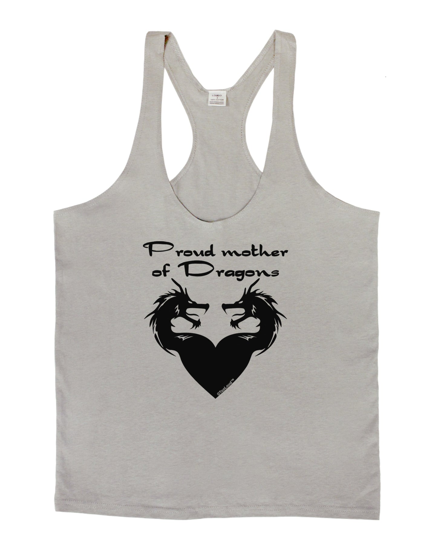 Proud Mother of Dragons Mens String Tank Top-Men's String Tank Tops-LOBBO-Light-Gray-Small-Davson Sales