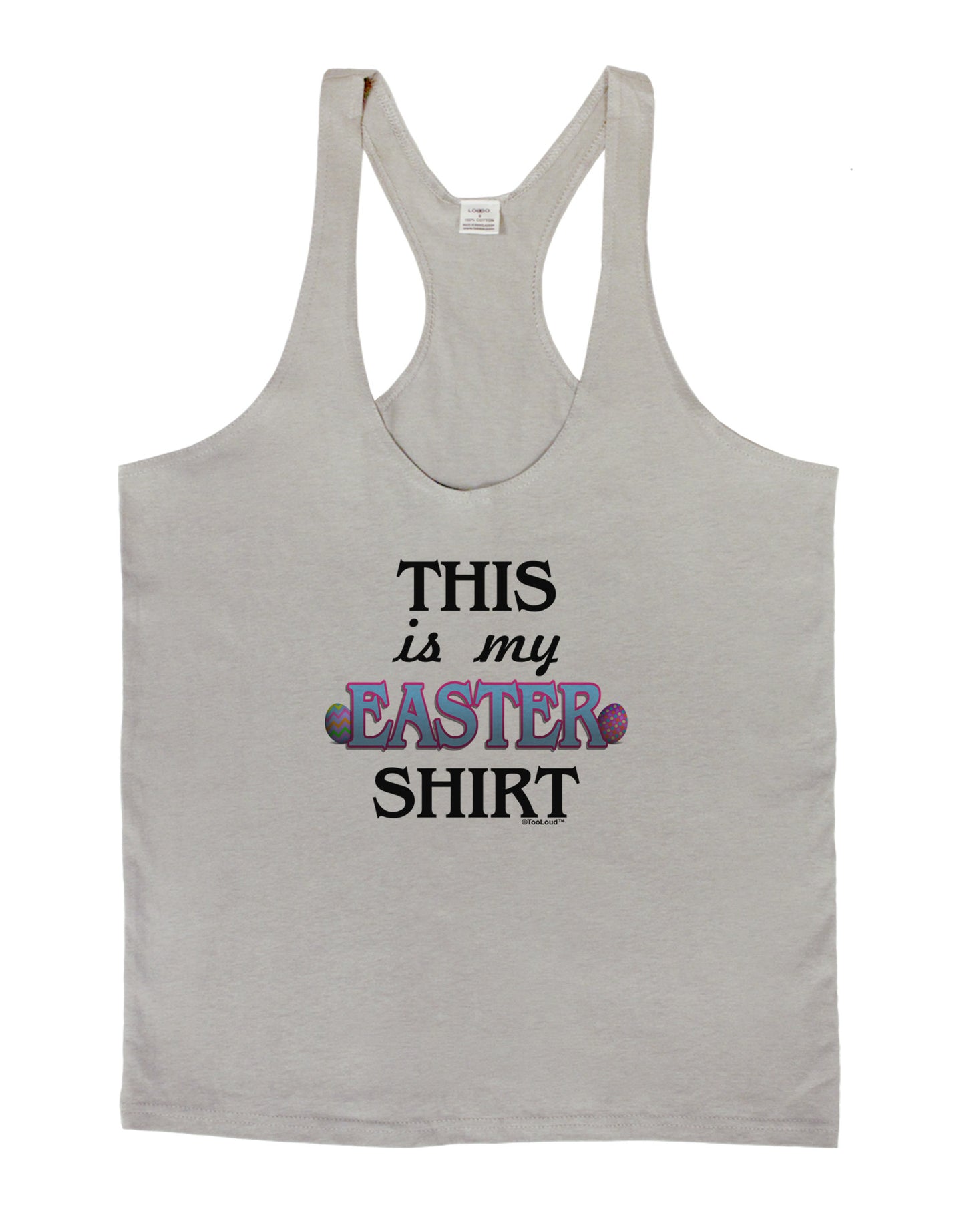 This Is My Easter Shirt Mens String Tank Top-Men's String Tank Tops-LOBBO-Light-Gray-Small-Davson Sales