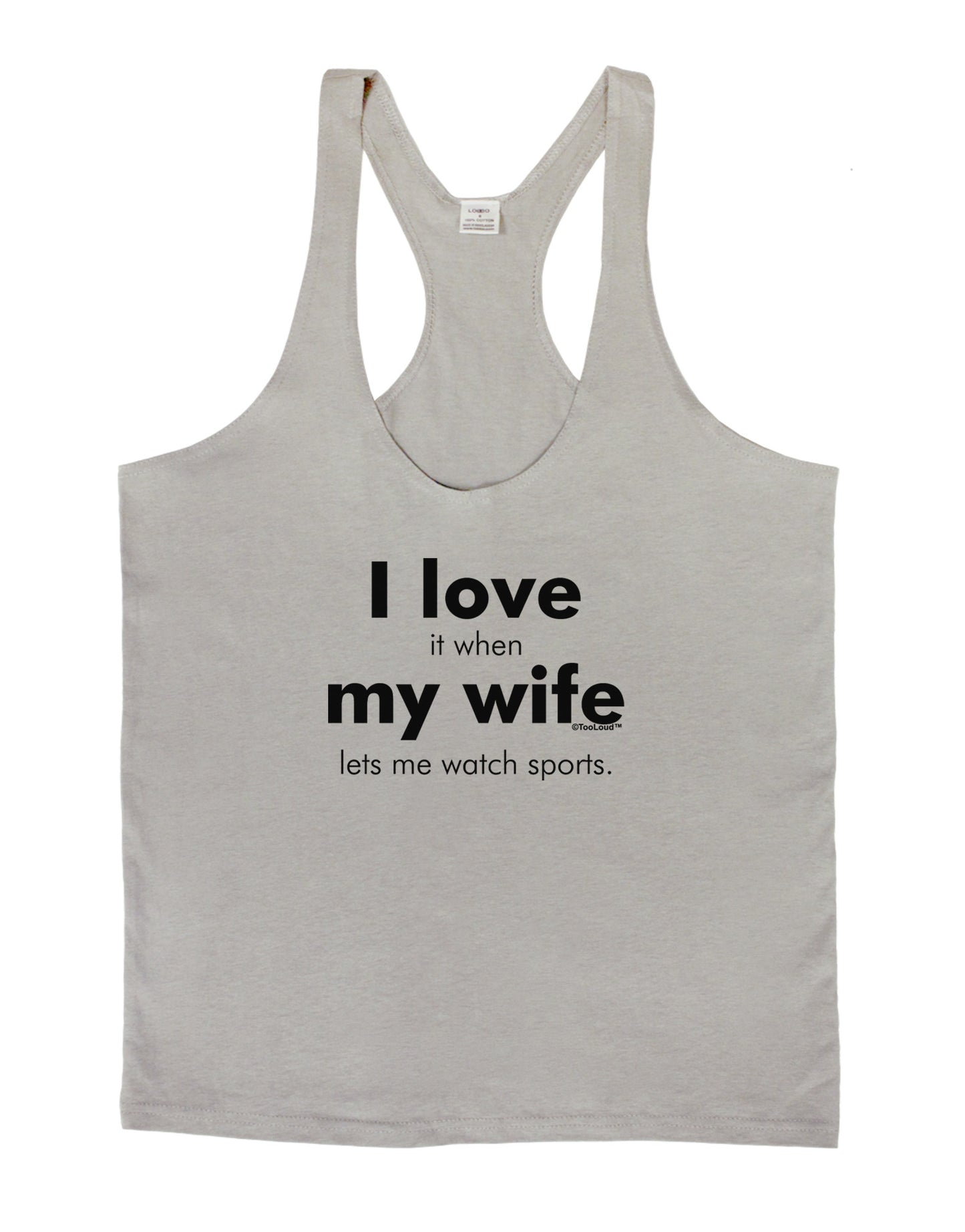 I Love My Wife - Sports Mens String Tank Top-Men's String Tank Tops-LOBBO-Light-Gray-Small-Davson Sales