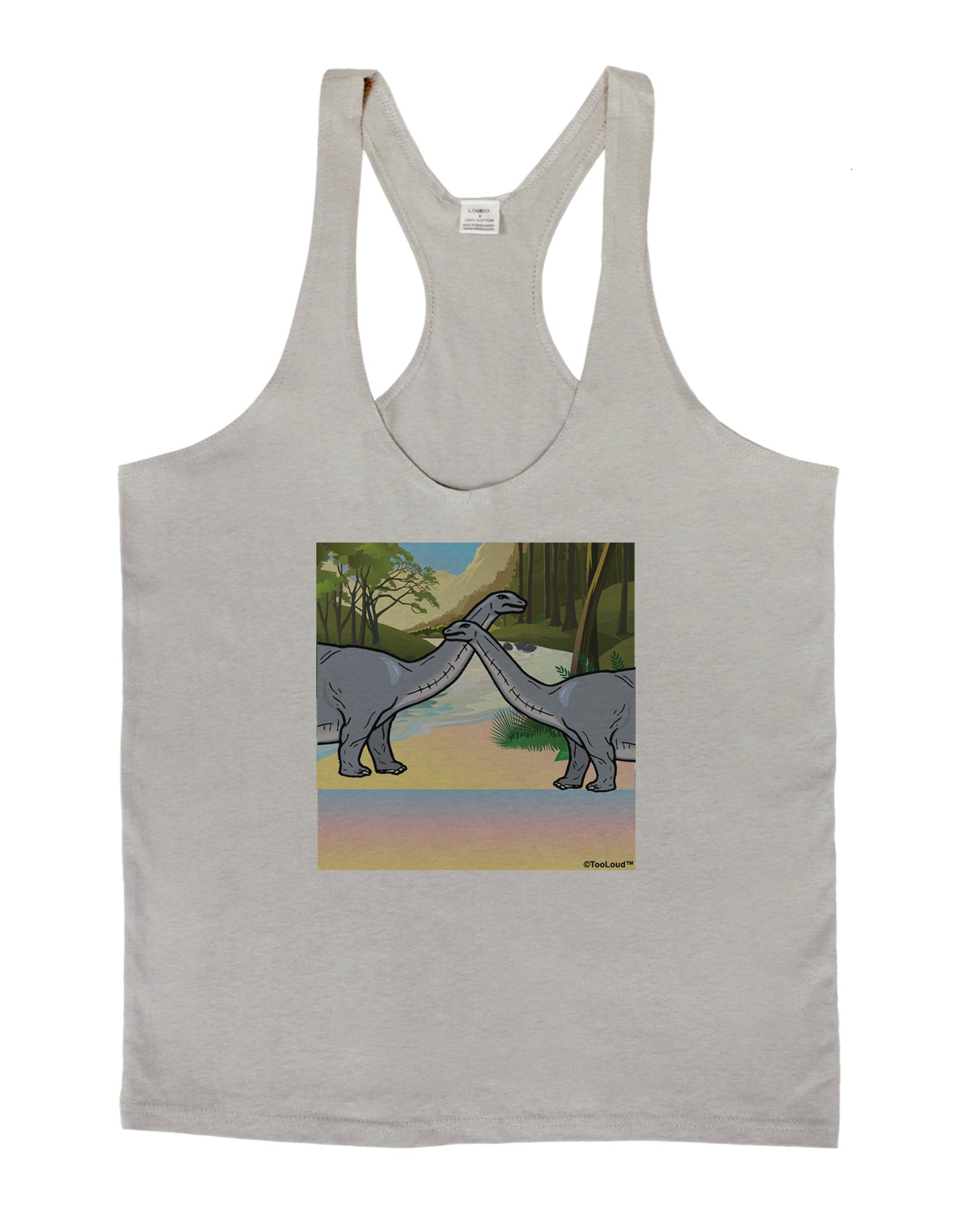 Diplodocus Longus - Without Name Mens String Tank Top-Men's String Tank Tops-LOBBO-Light-Gray-Small-Davson Sales