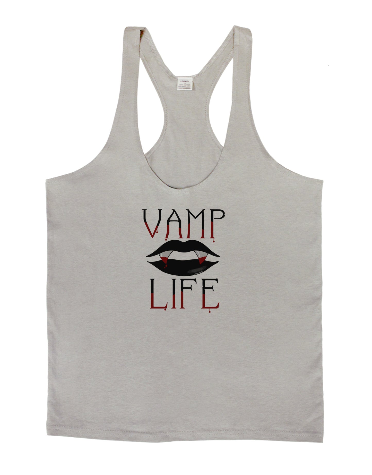 TooLoud Vamp Life Mens String Tank Top-Men's String Tank Tops-LOBBO-Light-Gray-Small-Davson Sales