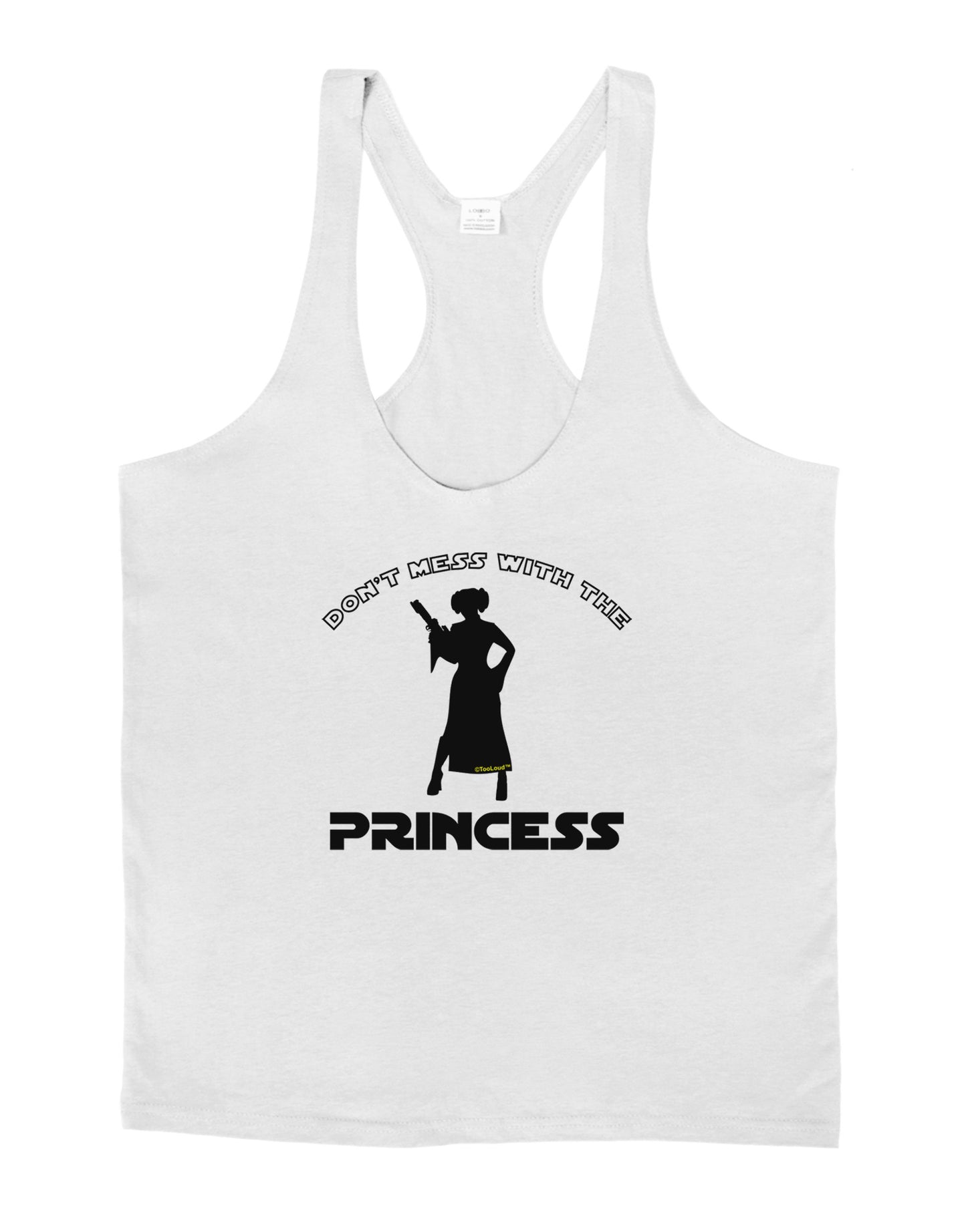 Don't Mess With The Princess Mens String Tank Top-Men's String Tank Tops-LOBBO-White-Small-Davson Sales