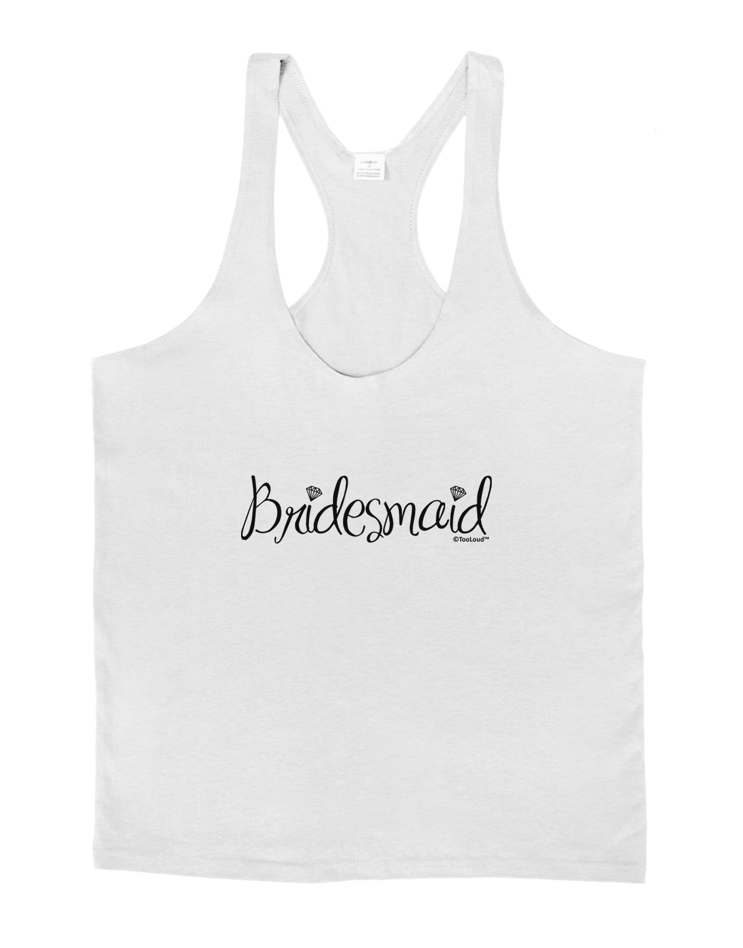 Bridesmaid Design - Diamonds Mens String Tank Top-Men's String Tank Tops-LOBBO-White-Small-Davson Sales