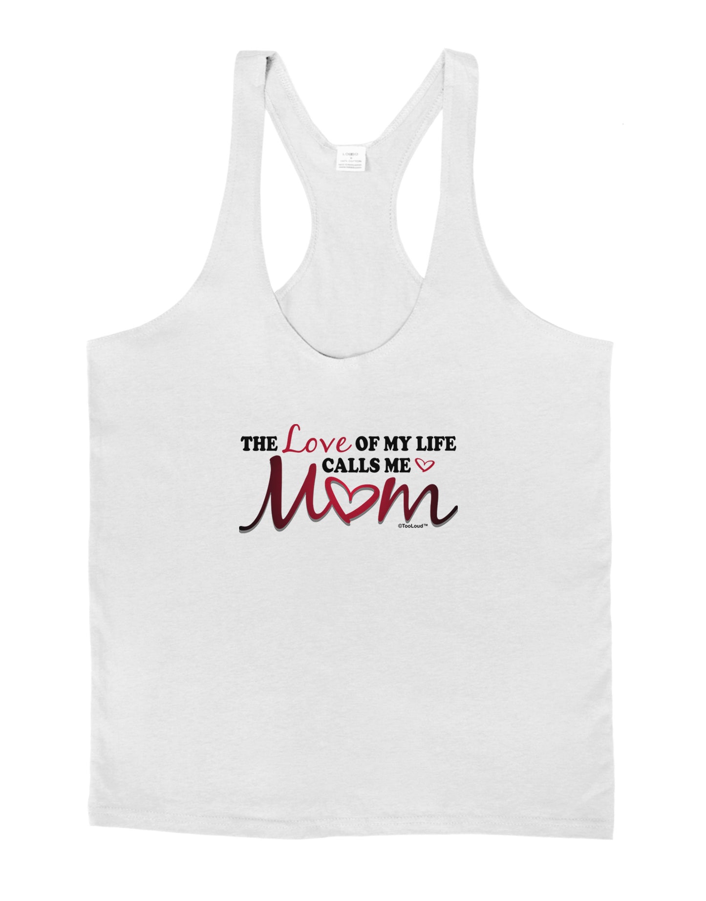 Love Of My Life - Mom Mens String Tank Top-Men's String Tank Tops-LOBBO-White-Small-Davson Sales