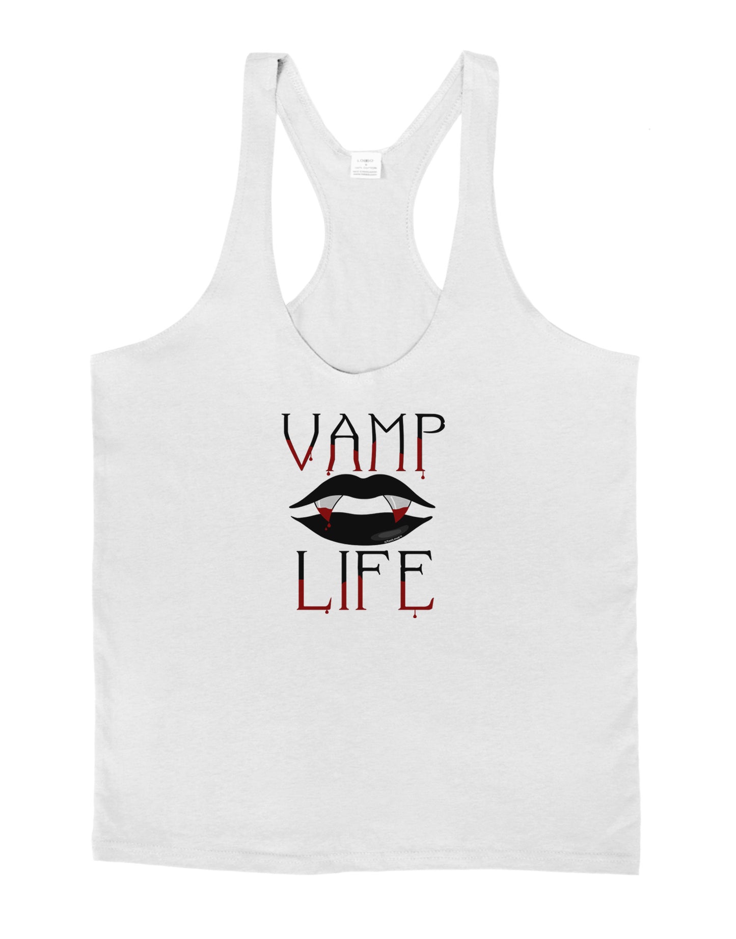 TooLoud Vamp Life Mens String Tank Top-Men's String Tank Tops-LOBBO-White-Small-Davson Sales