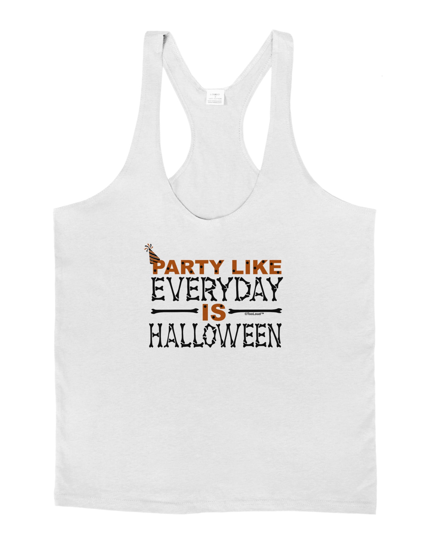 Everyday Is Halloween Mens String Tank Top-Men's String Tank Tops-LOBBO-White-Small-Davson Sales