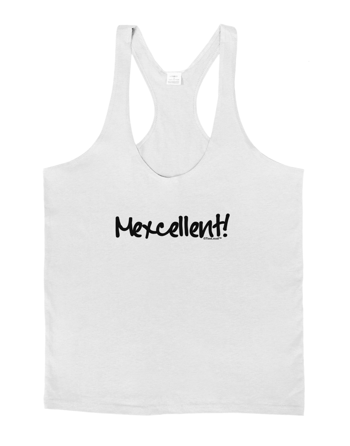 Mexico Text - Cinco De Mayo Mens String Tank Top-Men's String Tank Tops-LOBBO-White-Small-Davson Sales