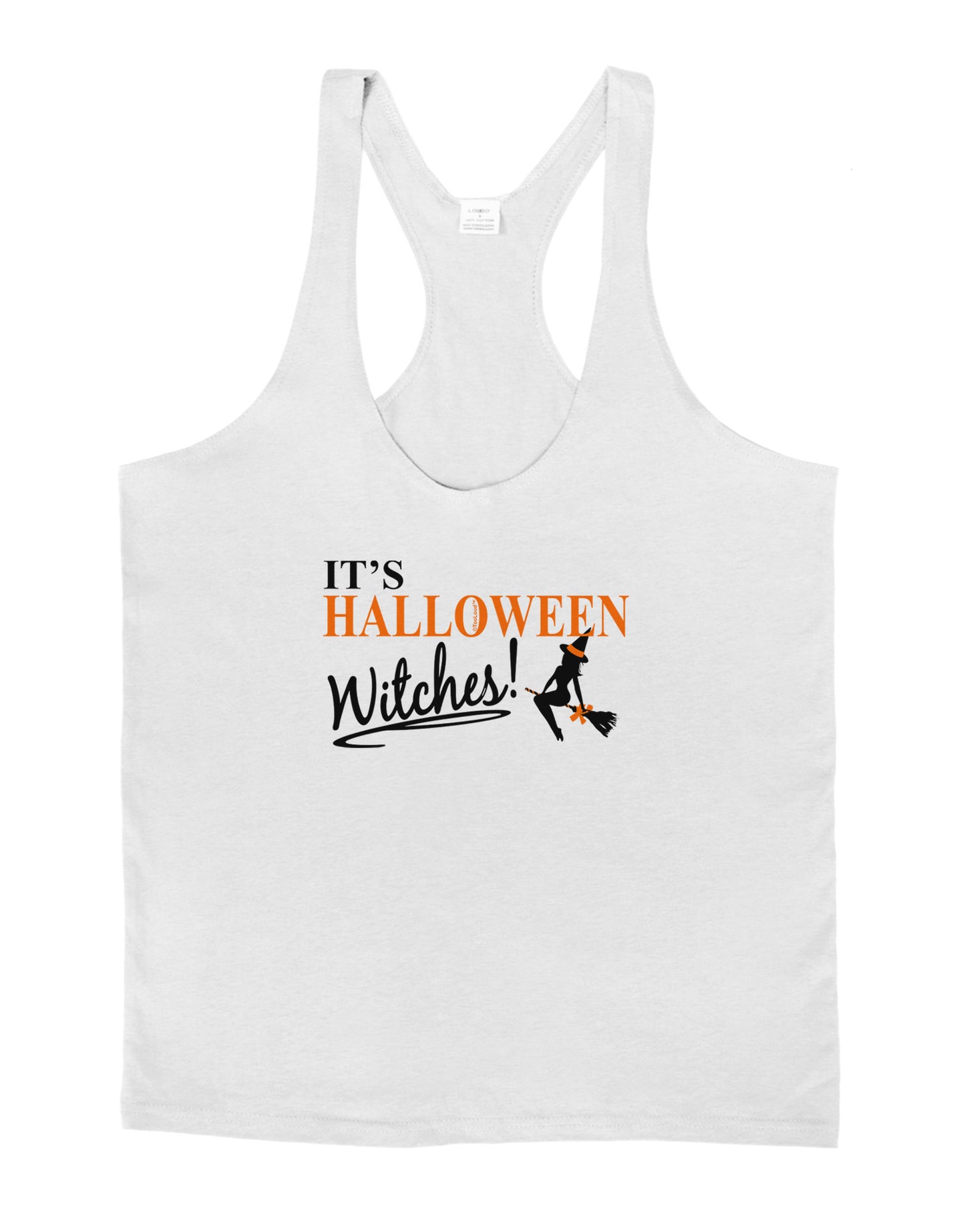 It's Halloween Witches Mens String Tank Top-Men's String Tank Tops-LOBBO-White-Small-Davson Sales