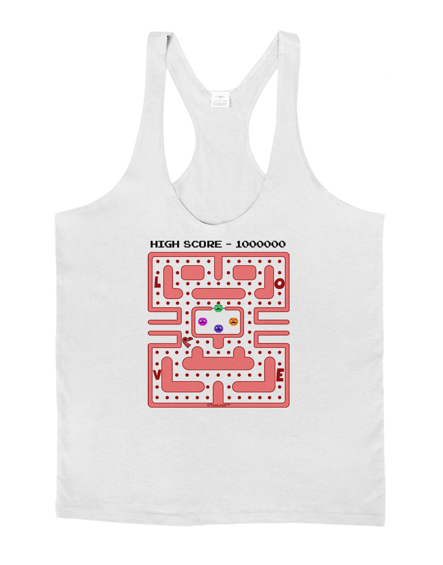 Retro Heart Man Mens String Tank Top-Men's String Tank Tops-LOBBO-White-Small-Davson Sales