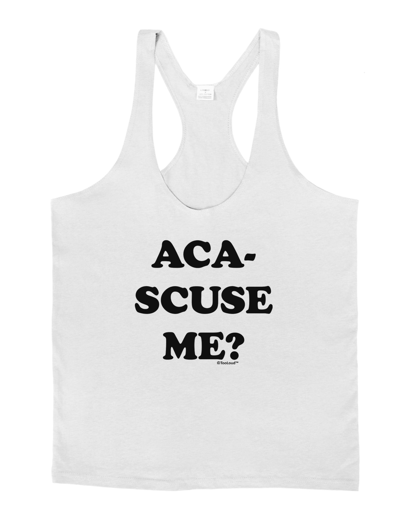 Aca-Scuse Me Mens String Tank Top-Men's String Tank Tops-LOBBO-White-Small-Davson Sales