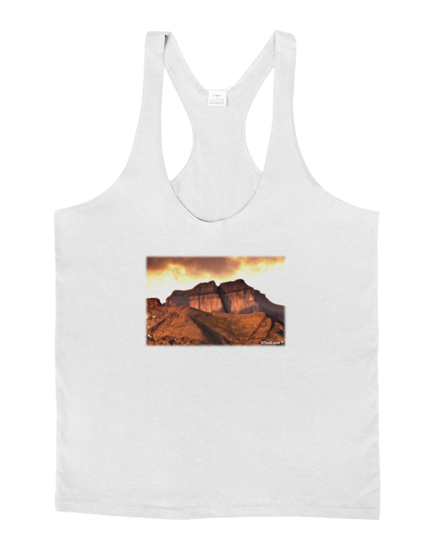 San Juan Mountain Range Mens String Tank Top-Men's String Tank Tops-LOBBO-White-Small-Davson Sales