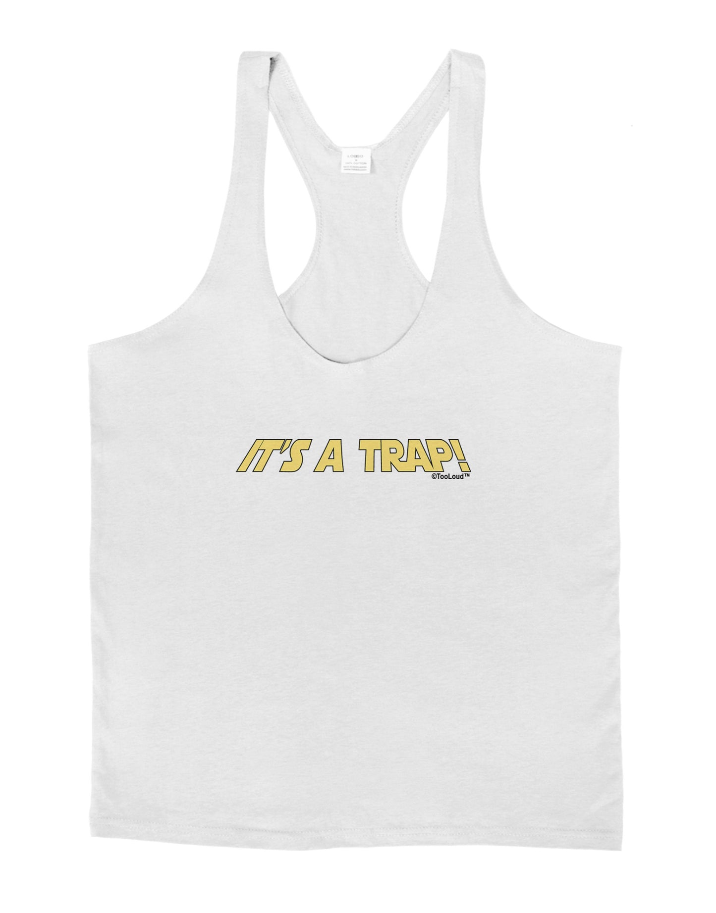 It is a Trap Mens String Tank Top-Men's String Tank Tops-LOBBO-White-Small-Davson Sales