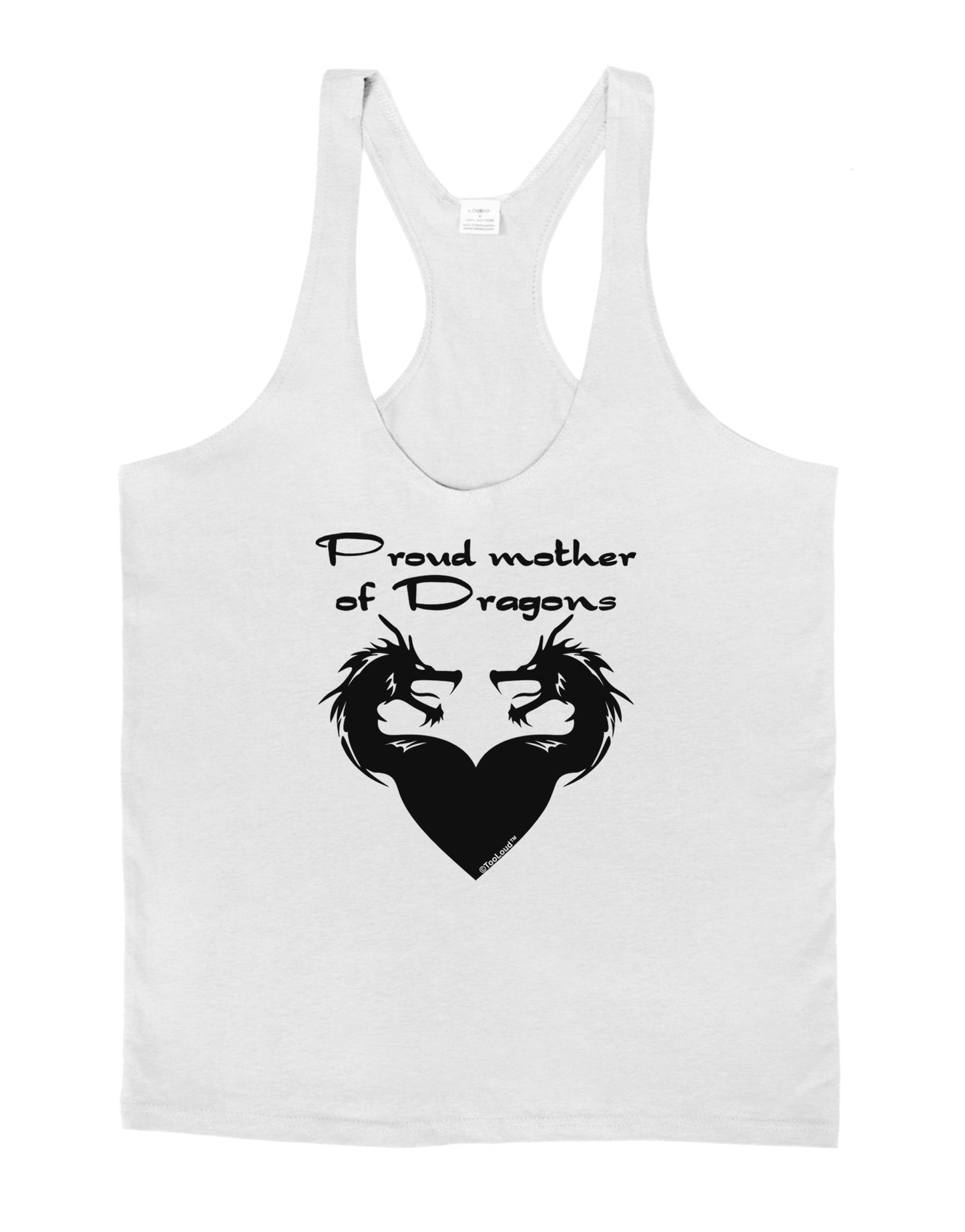 Proud Mother of Dragons Mens String Tank Top-Men's String Tank Tops-LOBBO-White-Small-Davson Sales