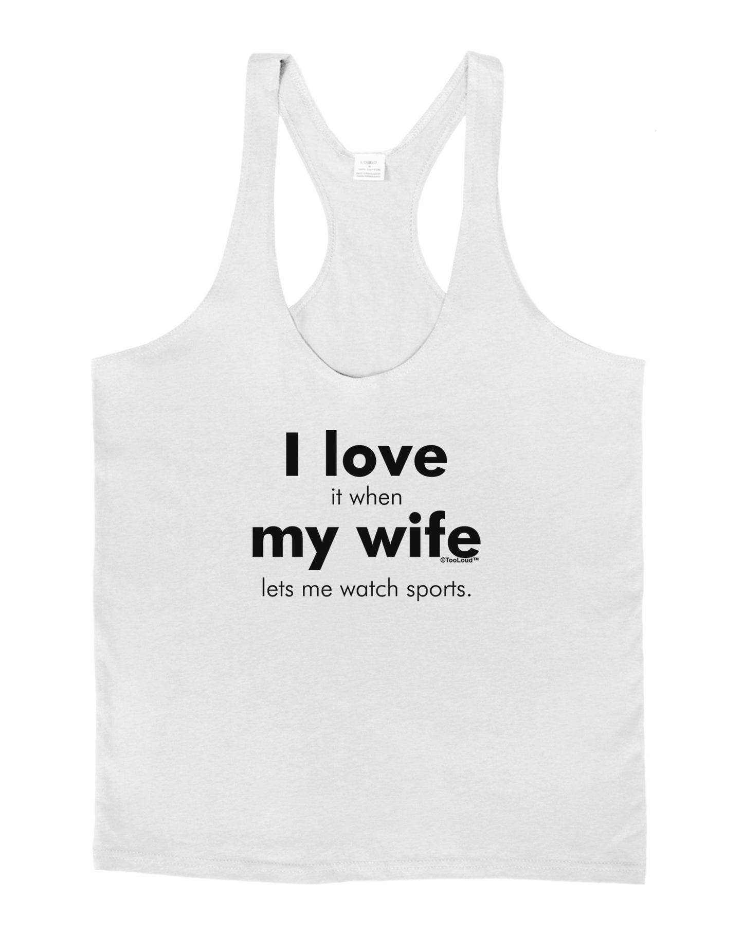 I Love My Wife - Sports Mens String Tank Top-Men's String Tank Tops-LOBBO-White-Small-Davson Sales