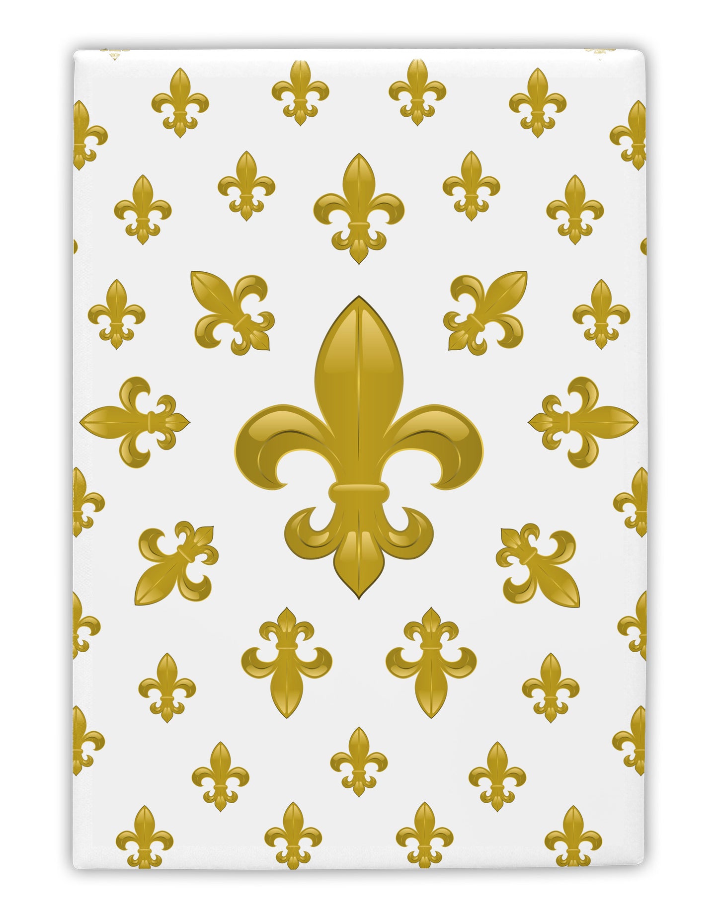 Gold Fleur De Lis AOP Fridge Magnet 2"x3" Portrait by TooLoud-Fridge Magnet-TooLoud-White-Davson Sales