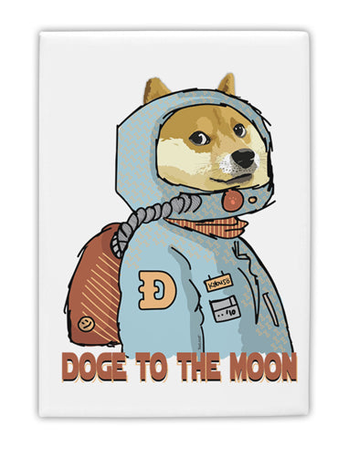 TooLoud Doge to the Moon Fridge Magnet 2 Inchx3 Inch Portrait-Fridge Magnet-TooLoud-Davson Sales