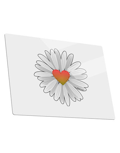 Pretty Daisy Heart Metal Panel Wall Art Landscape - Choose Size-MetalWallArt-TooLoud-14x11"-Davson Sales