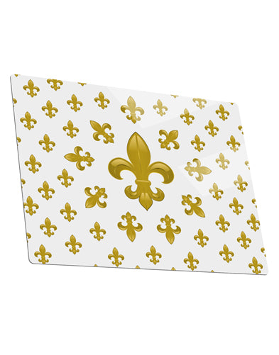 Gold Fleur De Lis AOP Metal Panel Wall Art Landscape - Choose Size by TooLoud-TooLoud-14x11"-Davson Sales