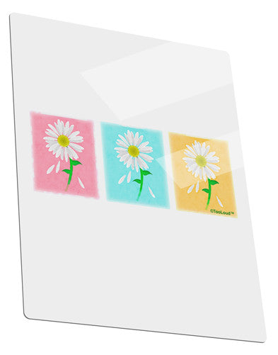 Pretty Daisies Watercolor Metal Panel Wall Art Portrait - Choose Size-MetalWallArt-TooLoud-11x14"-Davson Sales