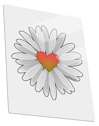Pretty Daisy Heart Metal Panel Wall Art Portrait - Choose Size-MetalWallArt-TooLoud-11x14"-Davson Sales