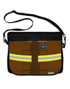 Firefighter Brown AOP Neoprene Laptop Shoulder Bag All Over Print-Laptop Shoulder Bag-TooLoud-Black-White-Davson Sales