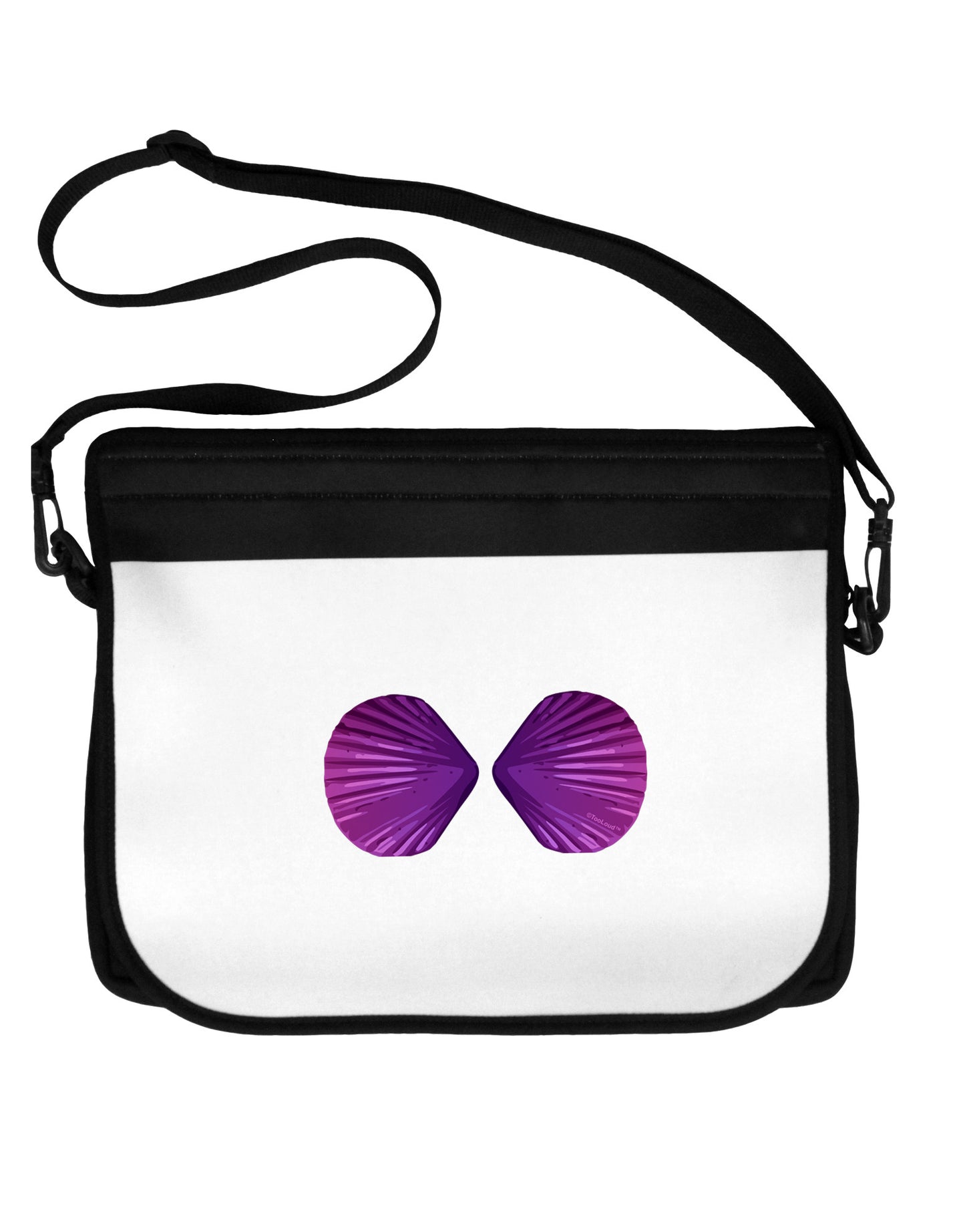 Mermaid Shell Bra Purple 15" Dark Laptop / Tablet Case Bag by TooLoud-Laptop / Tablet Case Bag-TooLoud-Black-White-15 Inches-Davson Sales