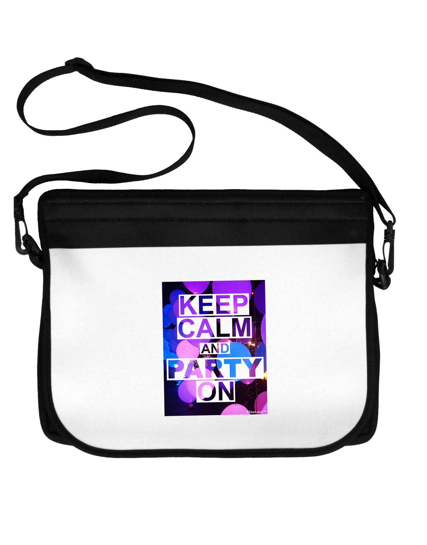Keep Calm - Party Balloons 15" Dark Laptop / Tablet Case Bag by TooLoud-Laptop / Tablet Case Bag-TooLoud-Black-White-15 Inches-Davson Sales