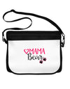 Mama Bear Paws Neoprene Laptop Shoulder Bag-Laptop Shoulder Bag-TooLoud-Black-White-15 Inches-Davson Sales