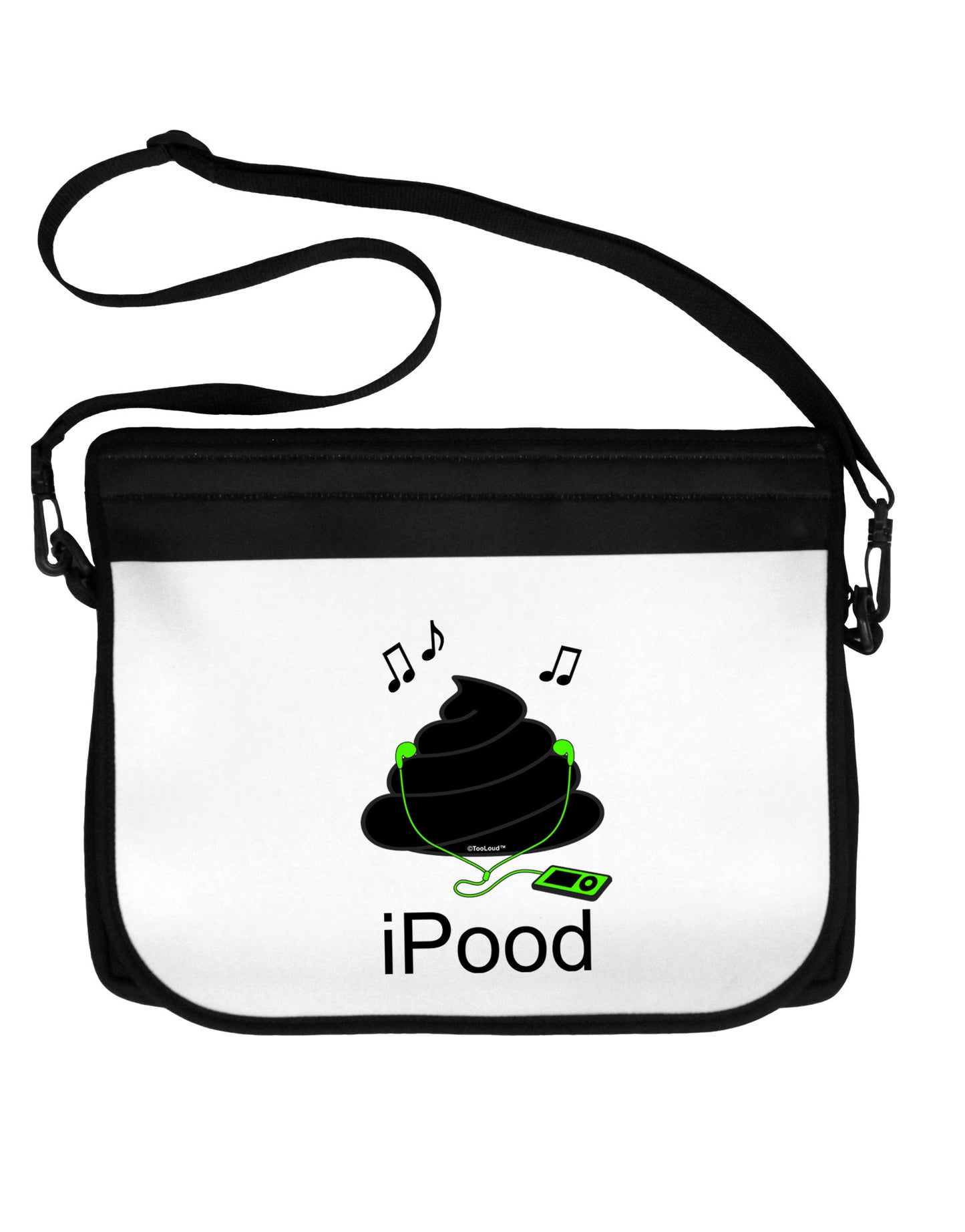 iPood 15" Dark Laptop / Tablet Case Bag by TooLoud-Laptop / Tablet Case Bag-TooLoud-Black-White-15 Inches-Davson Sales