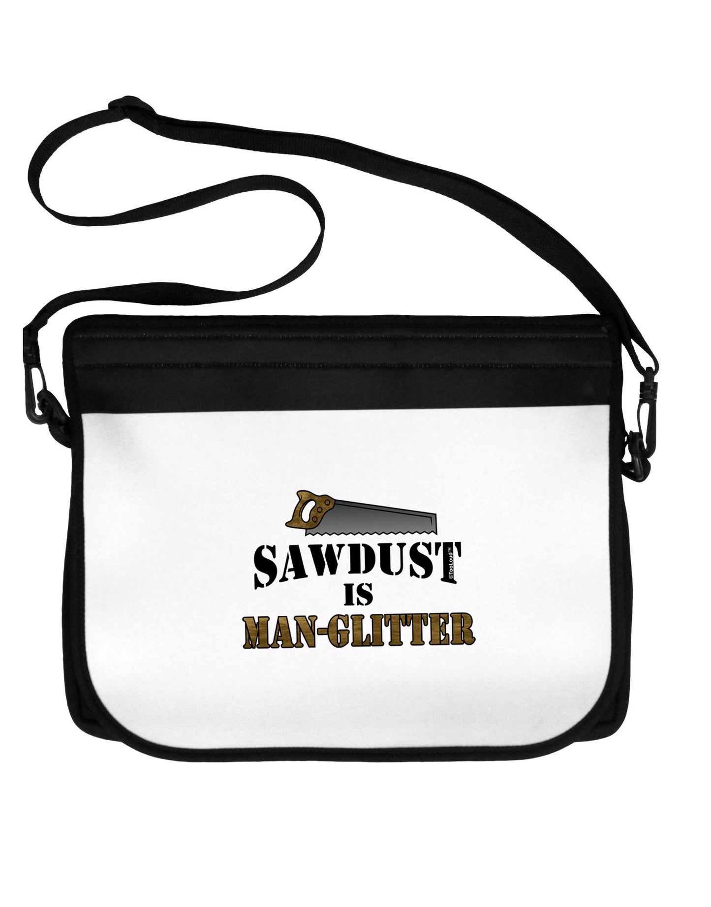 Sawdust is Man Glitter 15" Dark Laptop / Tablet Case Bag by TooLoud-Laptop / Tablet Case Bag-TooLoud-Black-White-15 Inches-Davson Sales