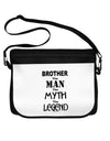 Brother The Man The Myth The Legend Neoprene Laptop Shoulder Bag by TooLoud-TooLoud-Black-White-15 Inches-Davson Sales