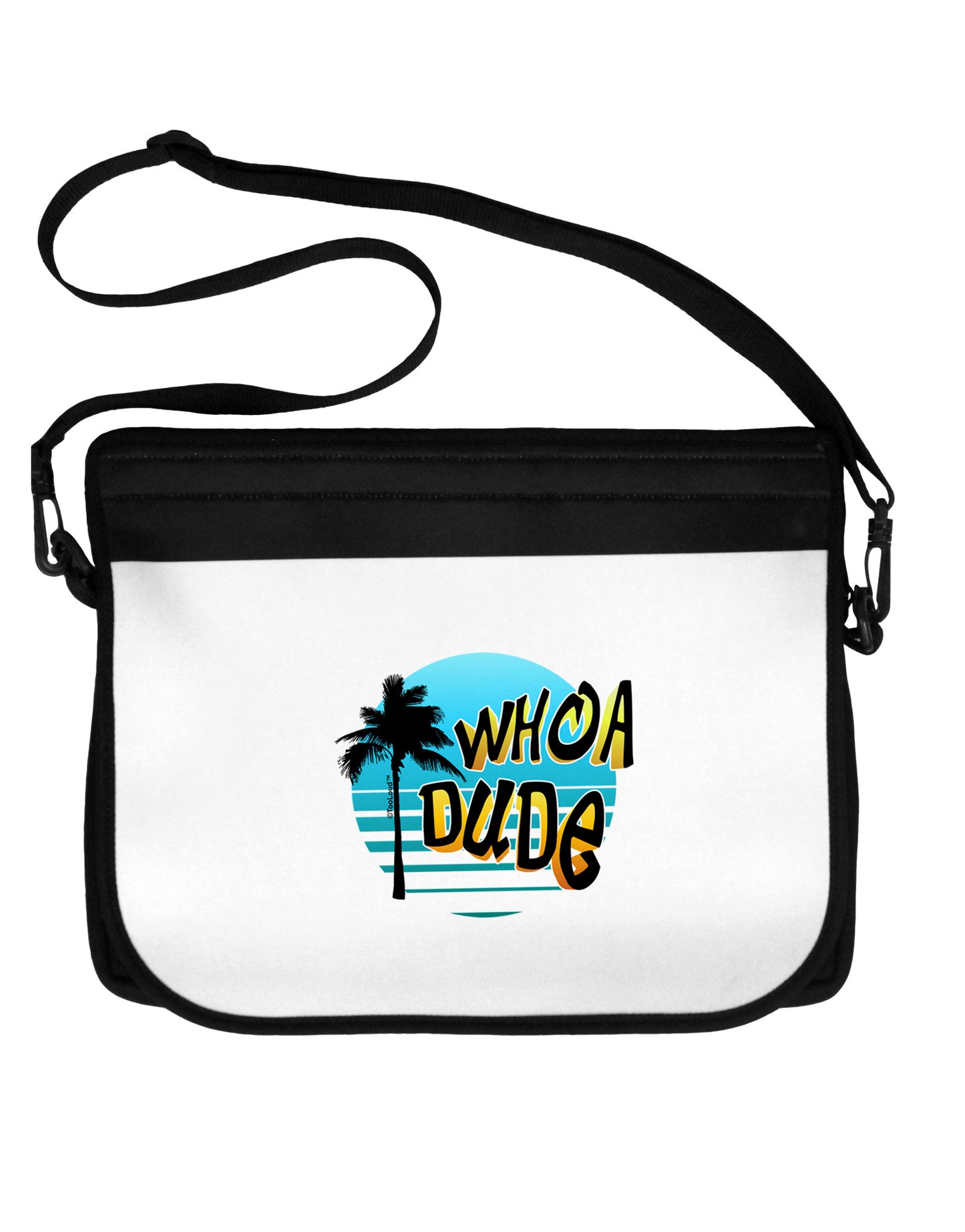 Whoa Dude 15" Dark Laptop / Tablet Case Bag by TooLoud-Laptop / Tablet Case Bag-TooLoud-Black-White-15 Inches-Davson Sales