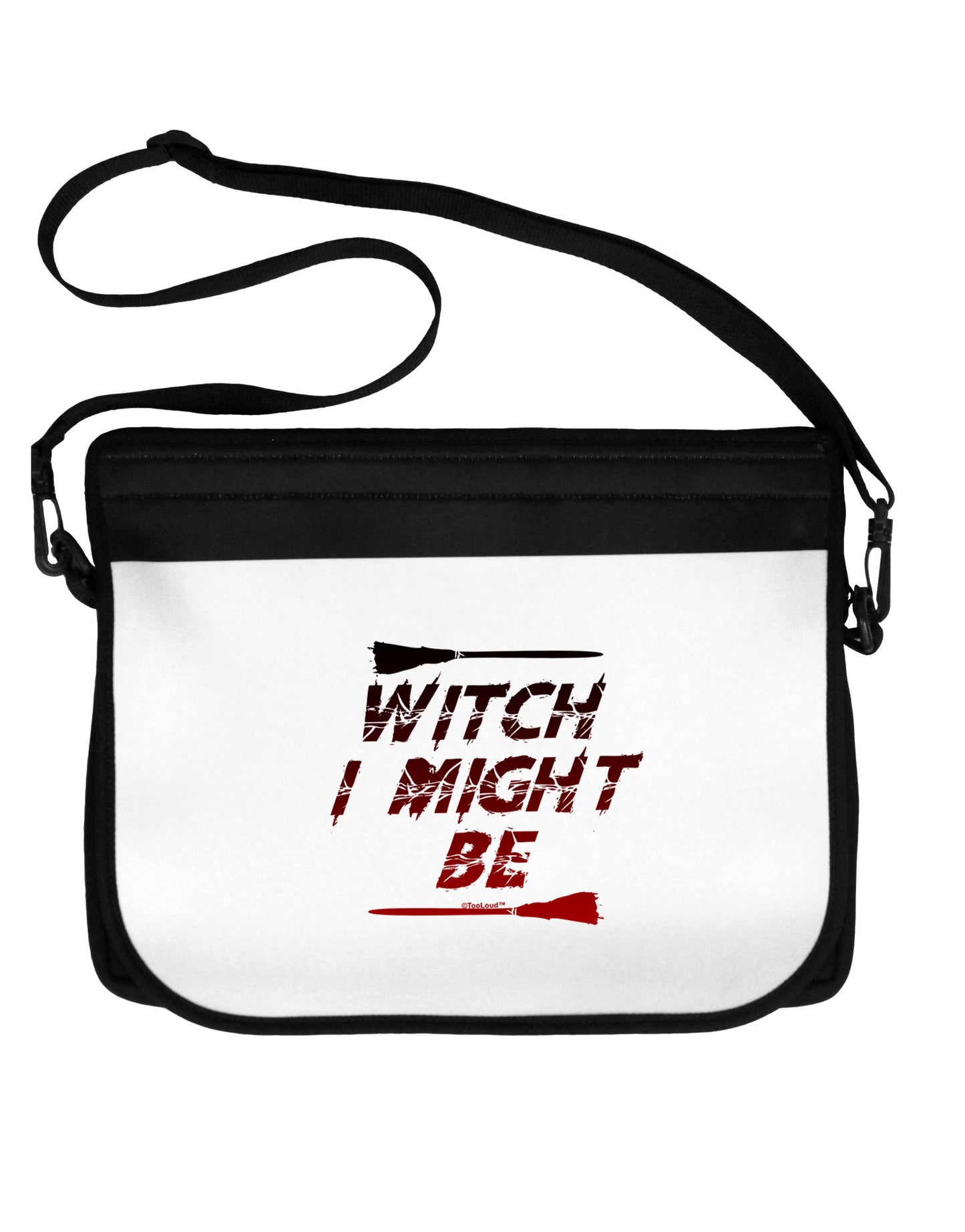 Witch I Might Be 15" Dark Laptop / Tablet Case Bag by TooLoud-Laptop / Tablet Case Bag-TooLoud-Black-White-15 Inches-Davson Sales